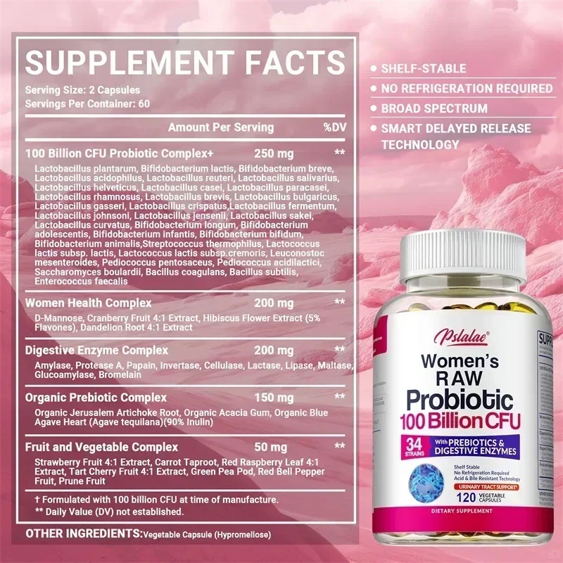 Probióticos crudos para mujere - Probiotics Women Health reseña y precio